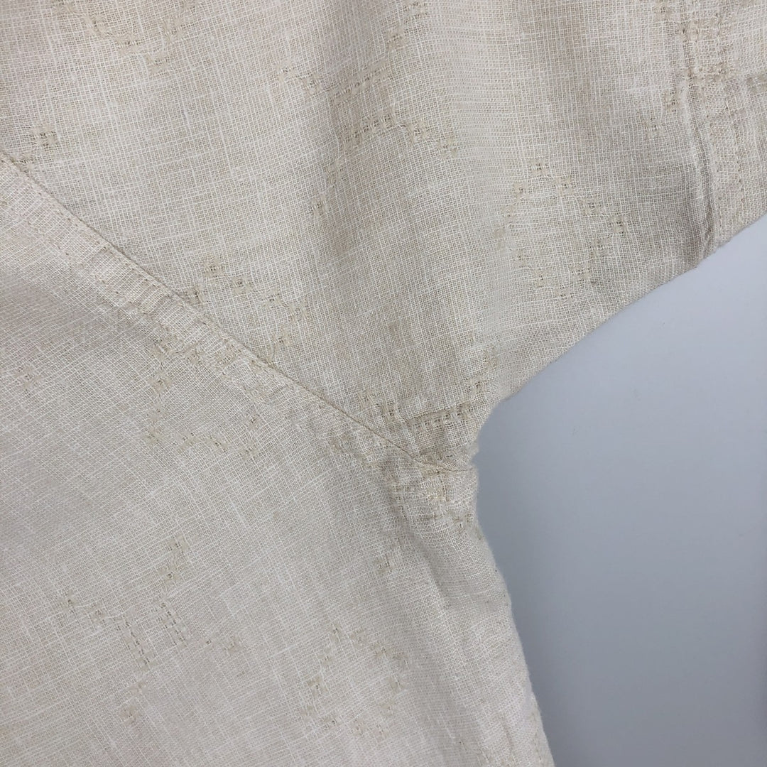 Patagonia 53139SP20 Backstep Shirt, Short Sleeve, Hemp x Cotton, Boxy Shirt, Men's Size L (approx.) Hemp ivory Vintage Second Hand