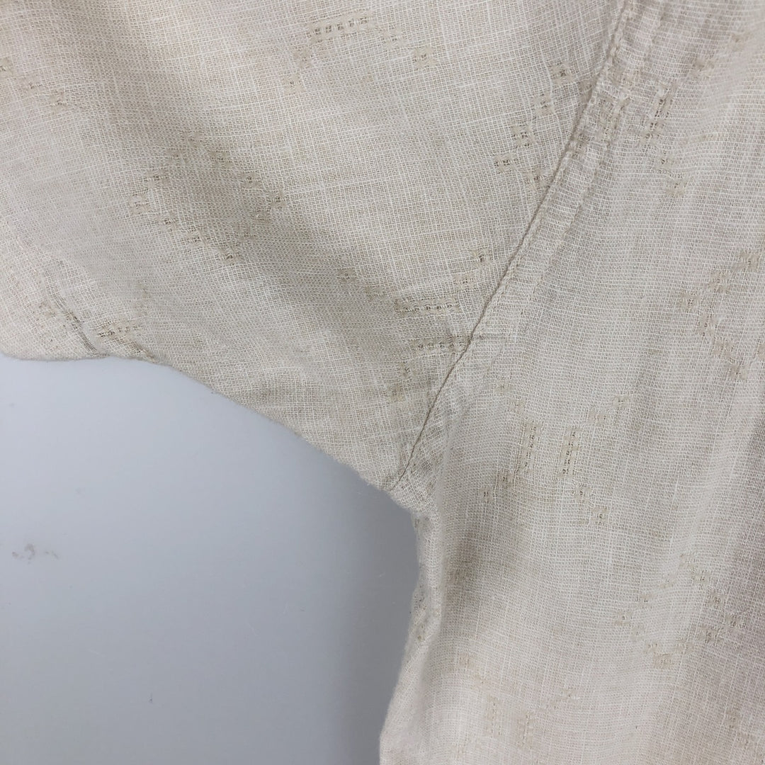 Patagonia 53139SP20 Backstep Shirt, Short Sleeve, Hemp x Cotton, Boxy Shirt, Men's Size L (approx.) Hemp ivory Vintage Second Hand
