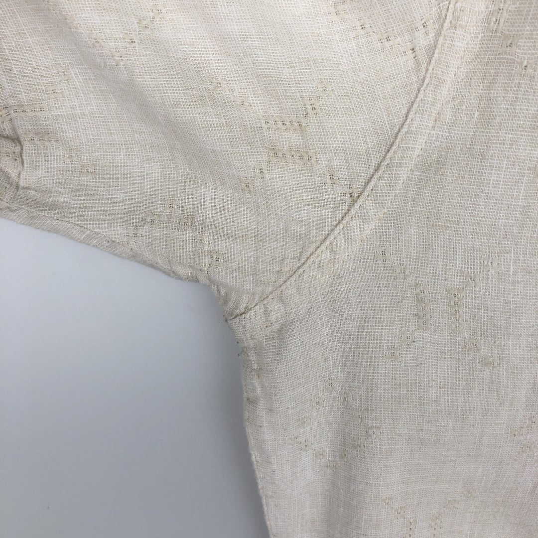 Patagonia 53139SP20 Backstep Shirt, Short Sleeve, Hemp x Cotton, Boxy Shirt, Men's Size L (approx.) Hemp ivory Vintage Second Hand