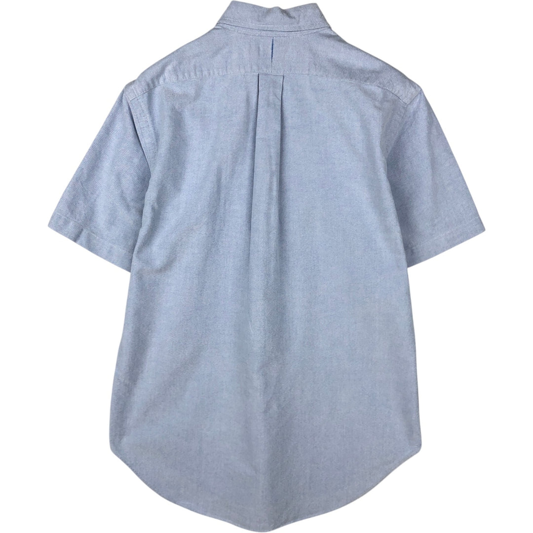 Ralph Lauren Classic Fit short sleeve button down shirt, men's size M cotton Blue type light blue Vintage Second Hand