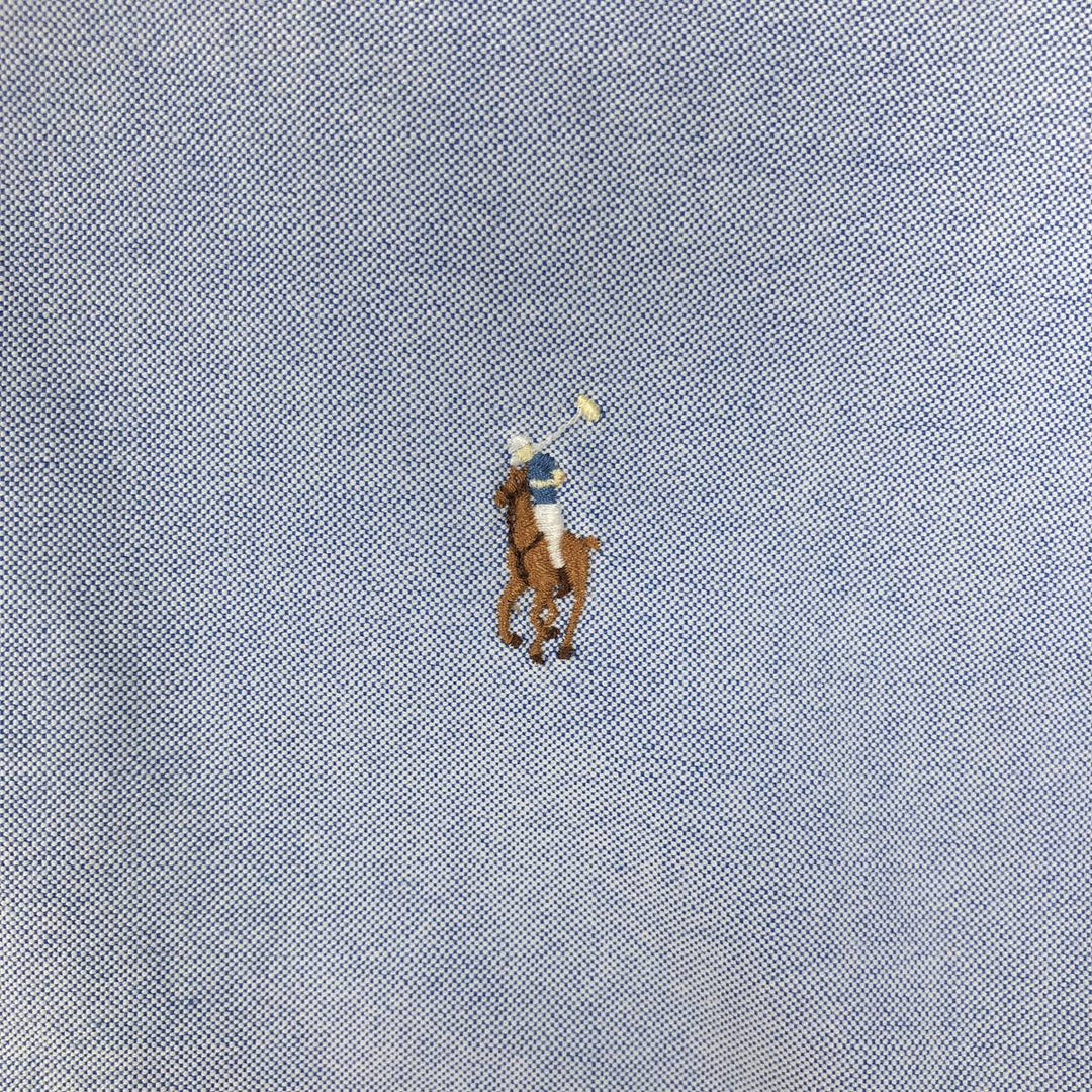 Ralph Lauren Classic Fit short sleeve button down shirt, men's size M cotton Blue type light blue Vintage Second Hand