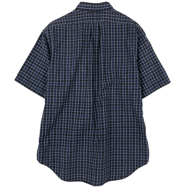 Ralph Lauren POLO by Ralph Lauren short sleeve button down check shirt made in Canada men's XL size unclear blue type Vintage Second Hand