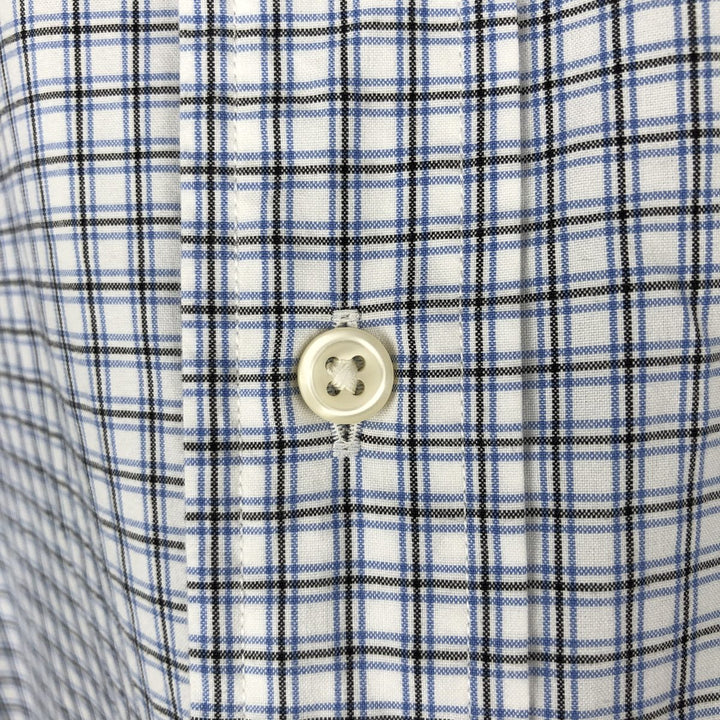 Ralph Lauren Classic Fit Short Sleeve Button Down Check Shirt Men's XL cotton blue type Vintage Second Hand