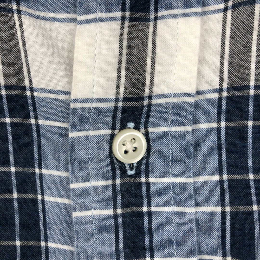 Ralph Lauren BLAKE short sleeve button down check shirt men's XL size cotton gray type Vintage Second Hand