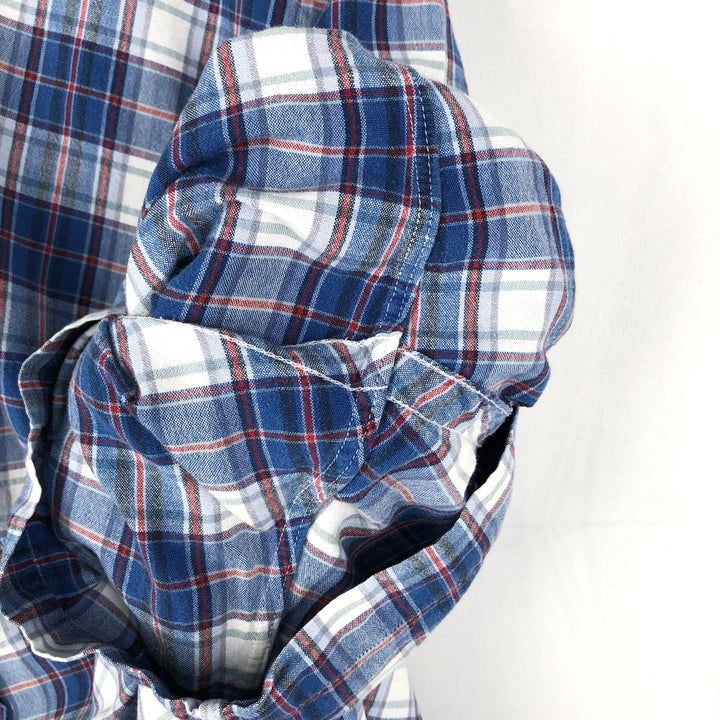 Ralph Lauren BLAKE short sleeve button down check shirt men's XL size cotton blue type Vintage Second Hand