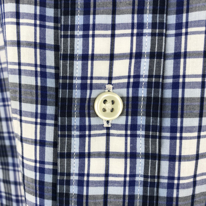 Ralph Lauren BLAKE short sleeve button down check shirt men's XL size cotton blue type Vintage Second Hand