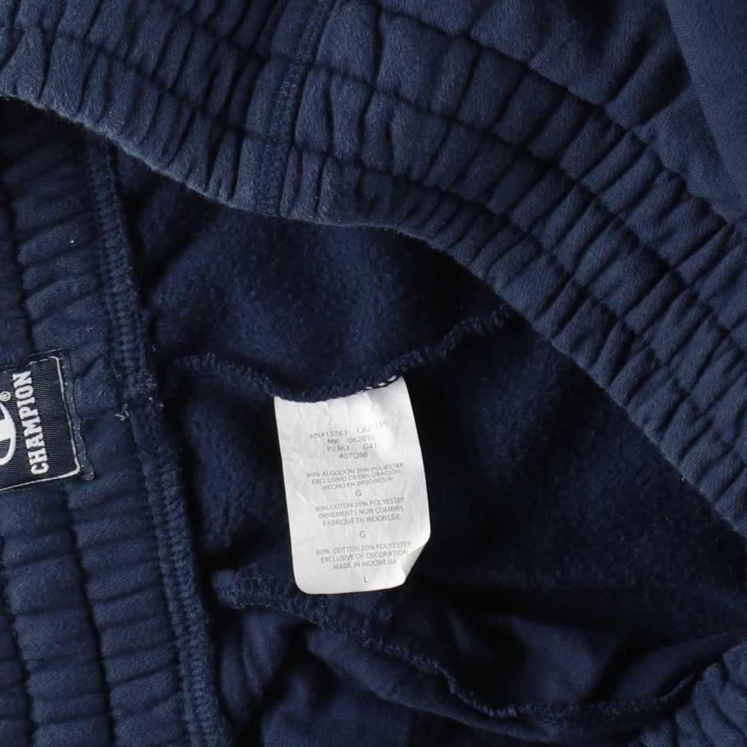 Champion sweatpants, men's size L (approx.), vintage. cotton navy blue type Vintage Second Hand