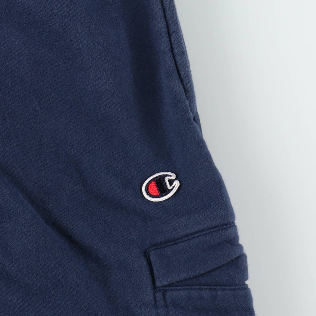 Champion sweatpants, men's size L (approx.), vintage. cotton navy blue type Vintage Second Hand