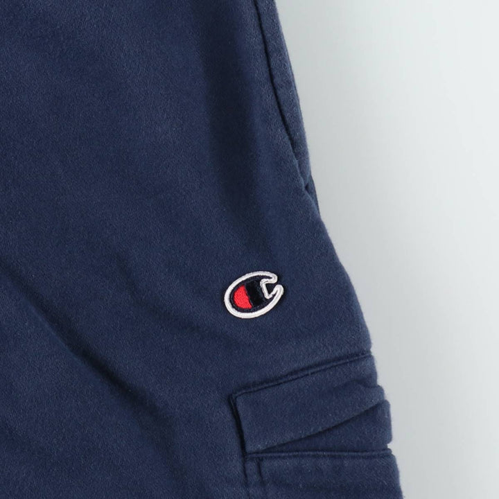 Champion sweatpants, men's size L (approx.), vintage. cotton navy blue type Vintage Second Hand