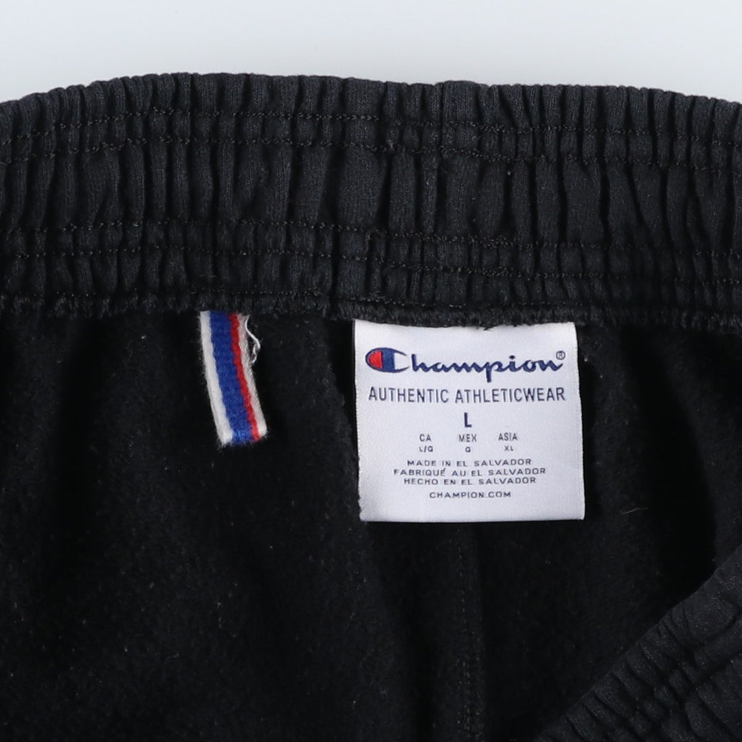 Champion Authentic Athleticwear Sweatpants, Men's Size L cotton black type Vintage Second Hand