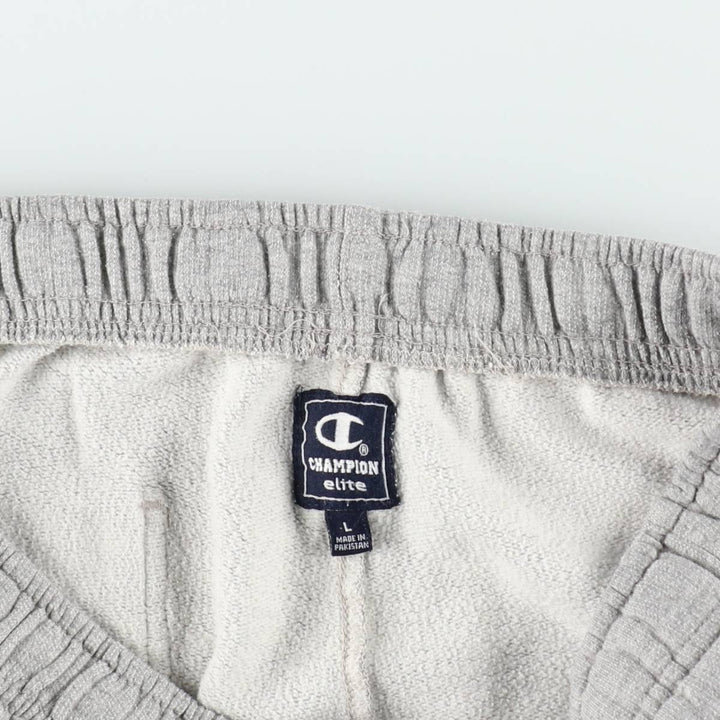 Champion elite sweatpants, men's size L cotton gray type Vintage Second Hand