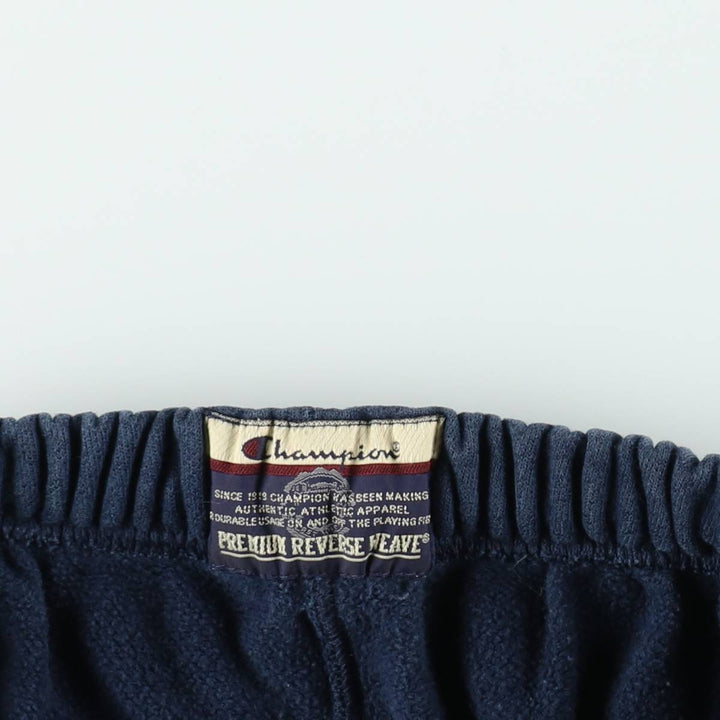 2000'S Champion PREMIUM REVERSE WEAVE sweatpants, men's size M (approx.) cotton navy blue type Vintage Second Hand