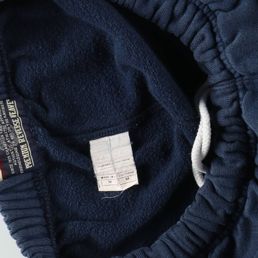 2000'S Champion PREMIUM REVERSE WEAVE sweatpants, men's size M (approx.) cotton navy blue type Vintage Second Hand