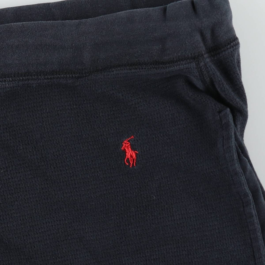 Ralph Lauren POLO RALPH LAUREN SLEEPWEAR Thermal Sweatpants, Men's Size L (approx.) cotton black type Vintage Second Hand