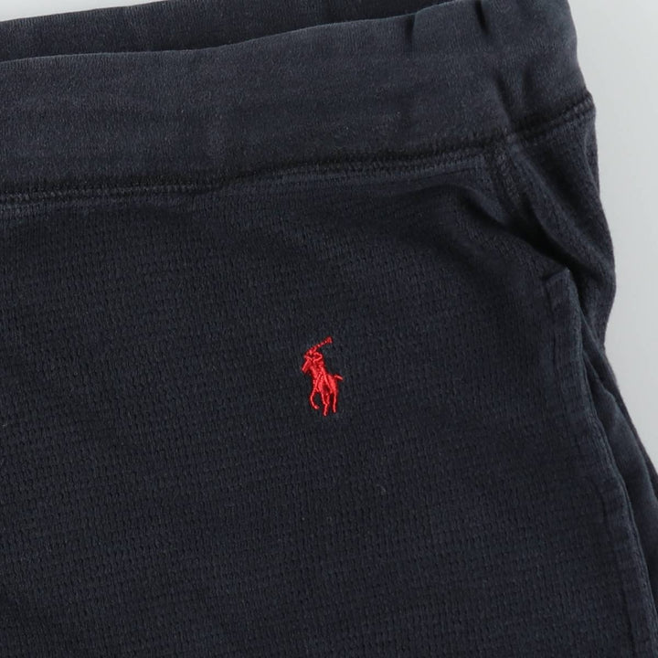 Ralph Lauren POLO RALPH LAUREN SLEEPWEAR Thermal Sweatpants, Men's Size L (approx.) cotton black type Vintage Second Hand