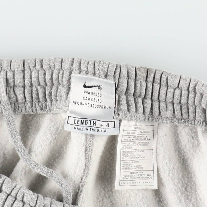 90'S Nike College Sweatpants, Made in USA, Men's XL equivalent, Vintage cotton gray type Vintage Second Hand