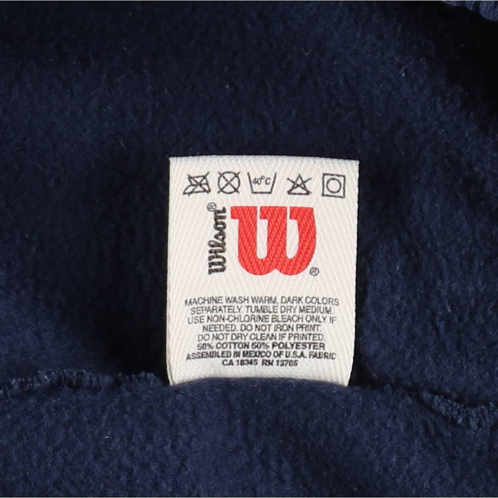 Wilson sweatpants, men's size L (approx.) cotton navy blue type Vintage Second Hand