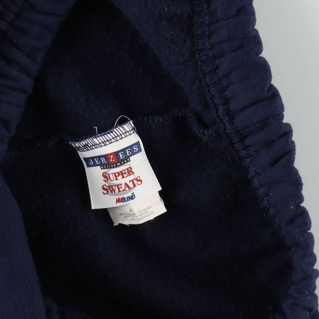 90'S Jerzees sweatpants, men's size XL equivalent, vintage. cotton navy blue type Vintage Second Hand