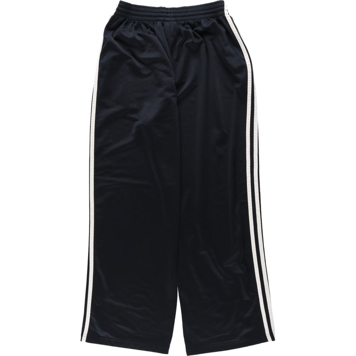 2000'S Adidas logo embroidered jersey pants/track pants, men's size M (approx.) polyester black type Vintage Second Hand
