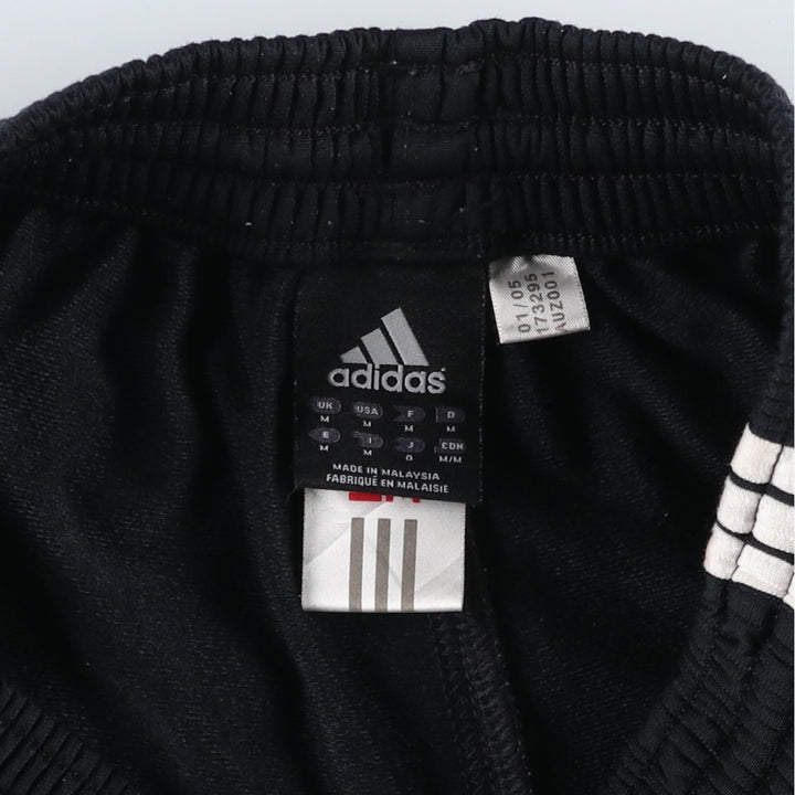 2000'S Adidas logo embroidered jersey pants/track pants, men's size M (approx.) polyester black type Vintage Second Hand