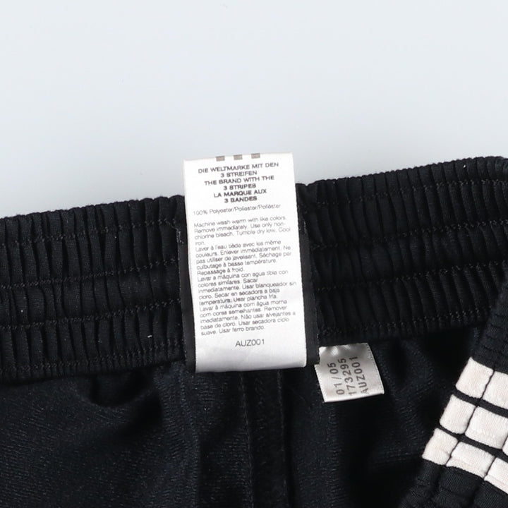 2000'S Adidas logo embroidered jersey pants/track pants, men's size M (approx.) polyester black type Vintage Second Hand