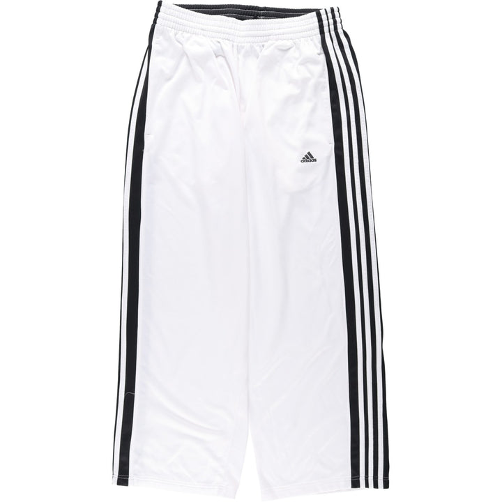 Adidas Track Pants, Men's XL polyester white type Vintage Second Hand