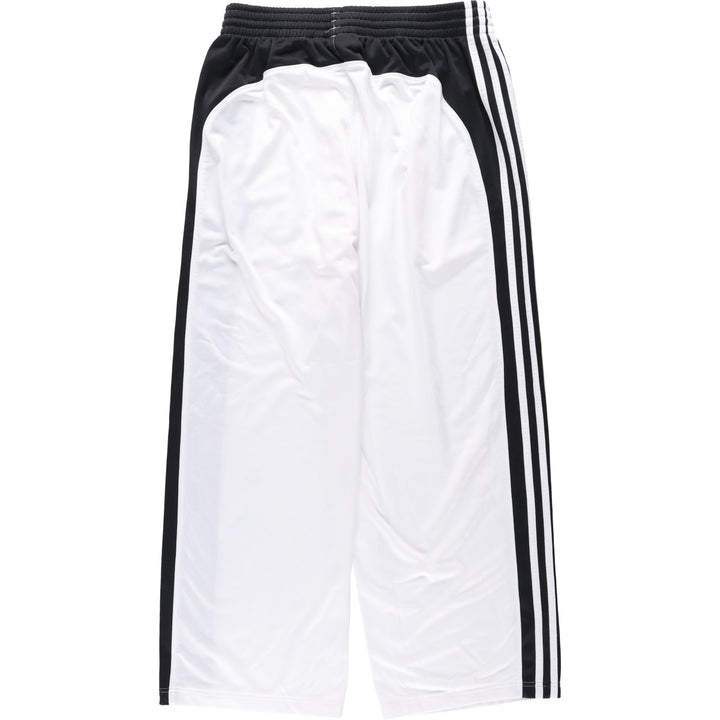Adidas Track Pants, Men's XL polyester white type Vintage Second Hand