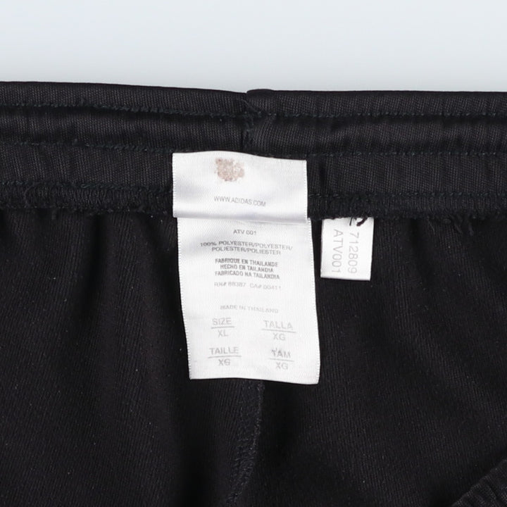 00'S adidas jersey pants track pants men's XL size polyester black type Vintage Second Hand