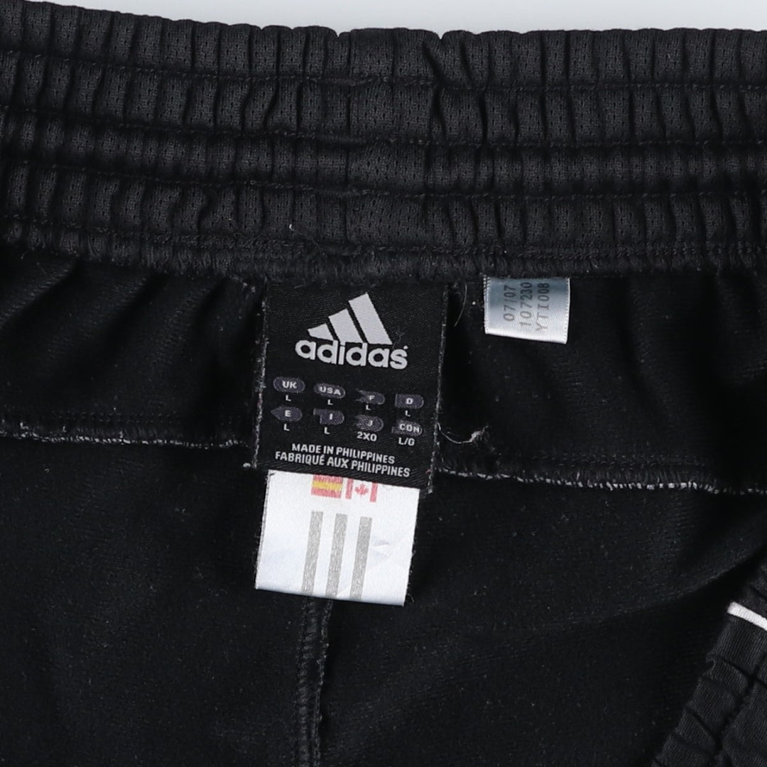 00'S adidas jersey pants track pants men's size L polyester black type Vintage Second Hand