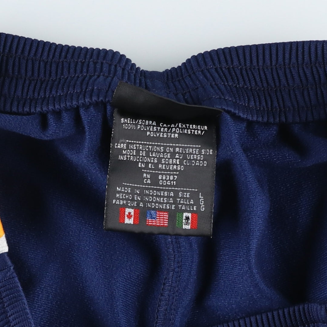 Vintage 80s-90'S Adidas track pants, size L, men's polyester navy blue type Vintage Second Hand