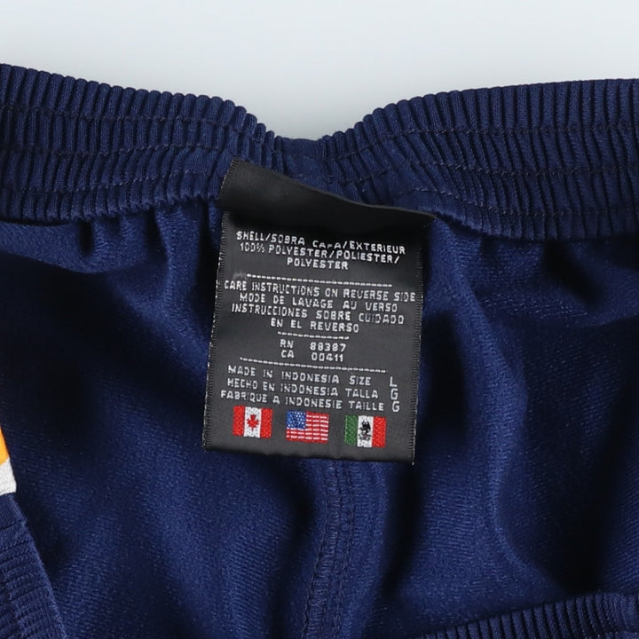 Vintage 80s-90'S Adidas track pants, size L, men's polyester navy blue type Vintage Second Hand