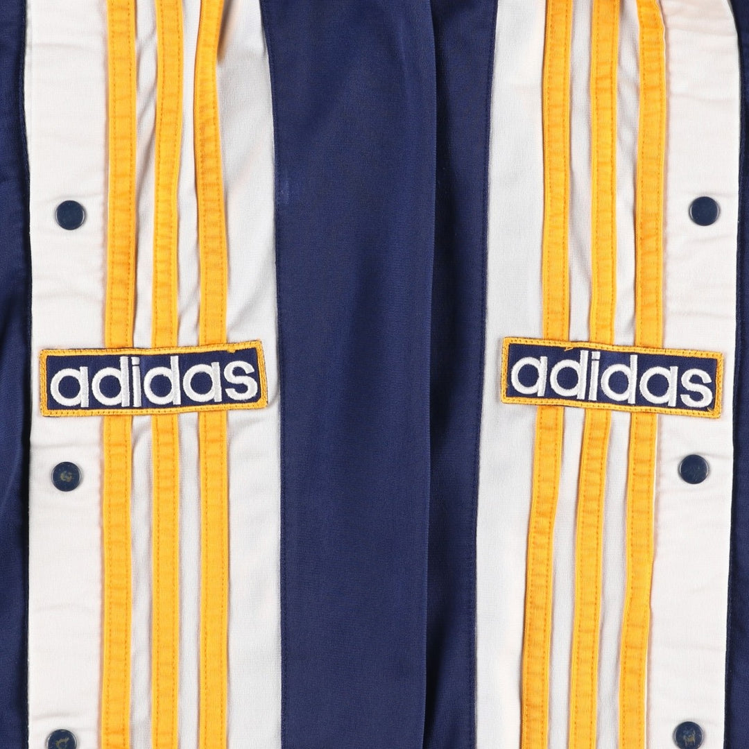 Vintage 80s-90'S Adidas track pants, size L, men's polyester navy blue type Vintage Second Hand