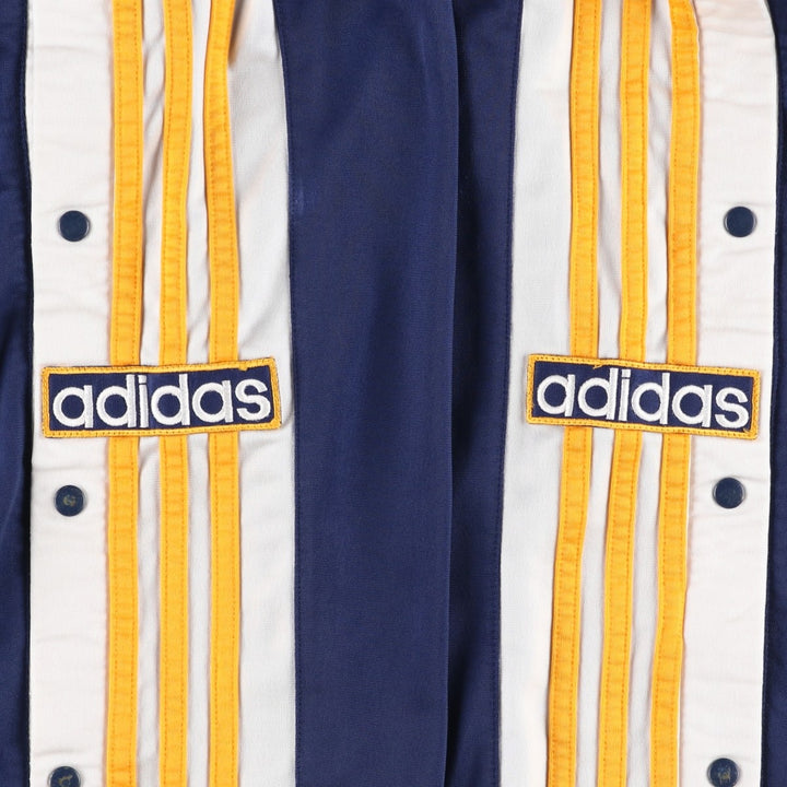 Vintage 80s-90'S Adidas track pants, size L, men's polyester navy blue type Vintage Second Hand