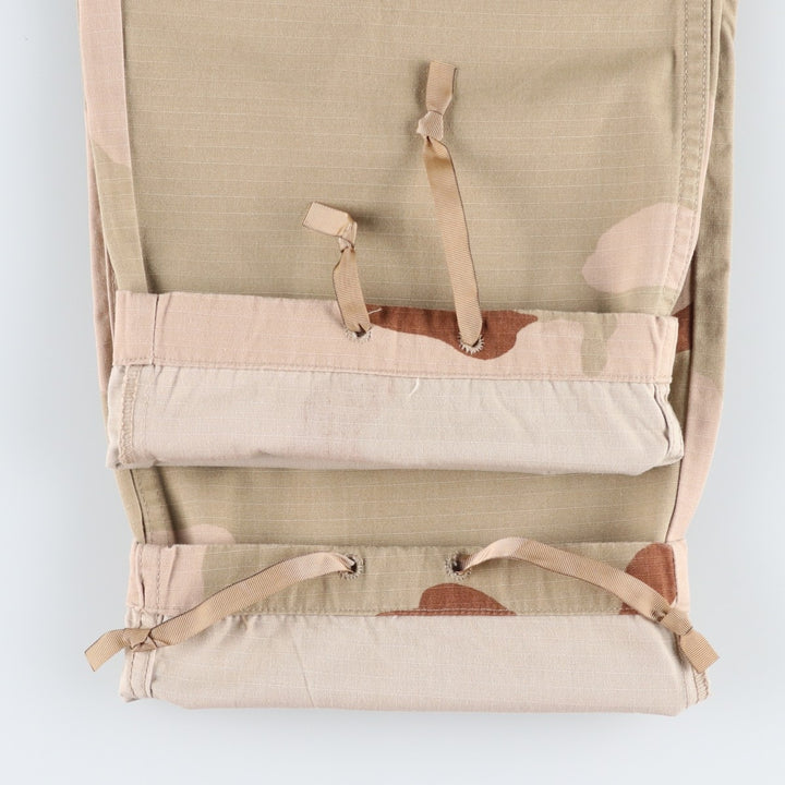 2000'S US Military Issue 3C Desert Camo Ripstop Military Cargo Pants Combat Pants Made in USA MEDIUM-REGULAR Nylon Beige type Vintage Second Hand