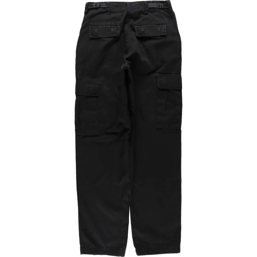 Civilian-made military cargo pants/combat pants, made in the USA, small-long size (equivalent to men's W30). cotton black type Vintage Second Hand