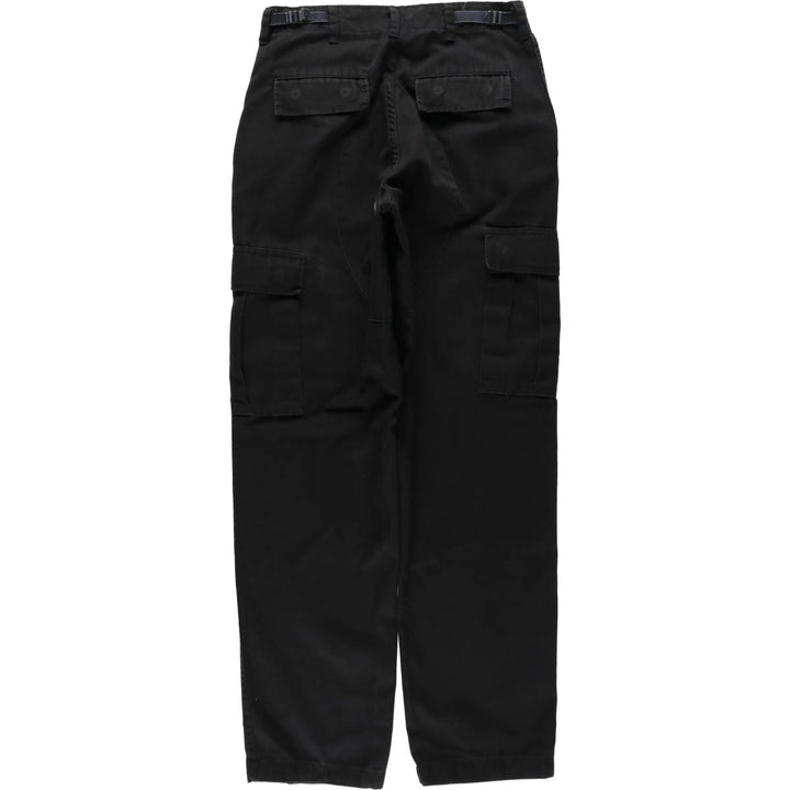 Civilian-made military cargo pants/combat pants, made in the USA, small-long size (equivalent to men's W30). cotton black type Vintage Second Hand