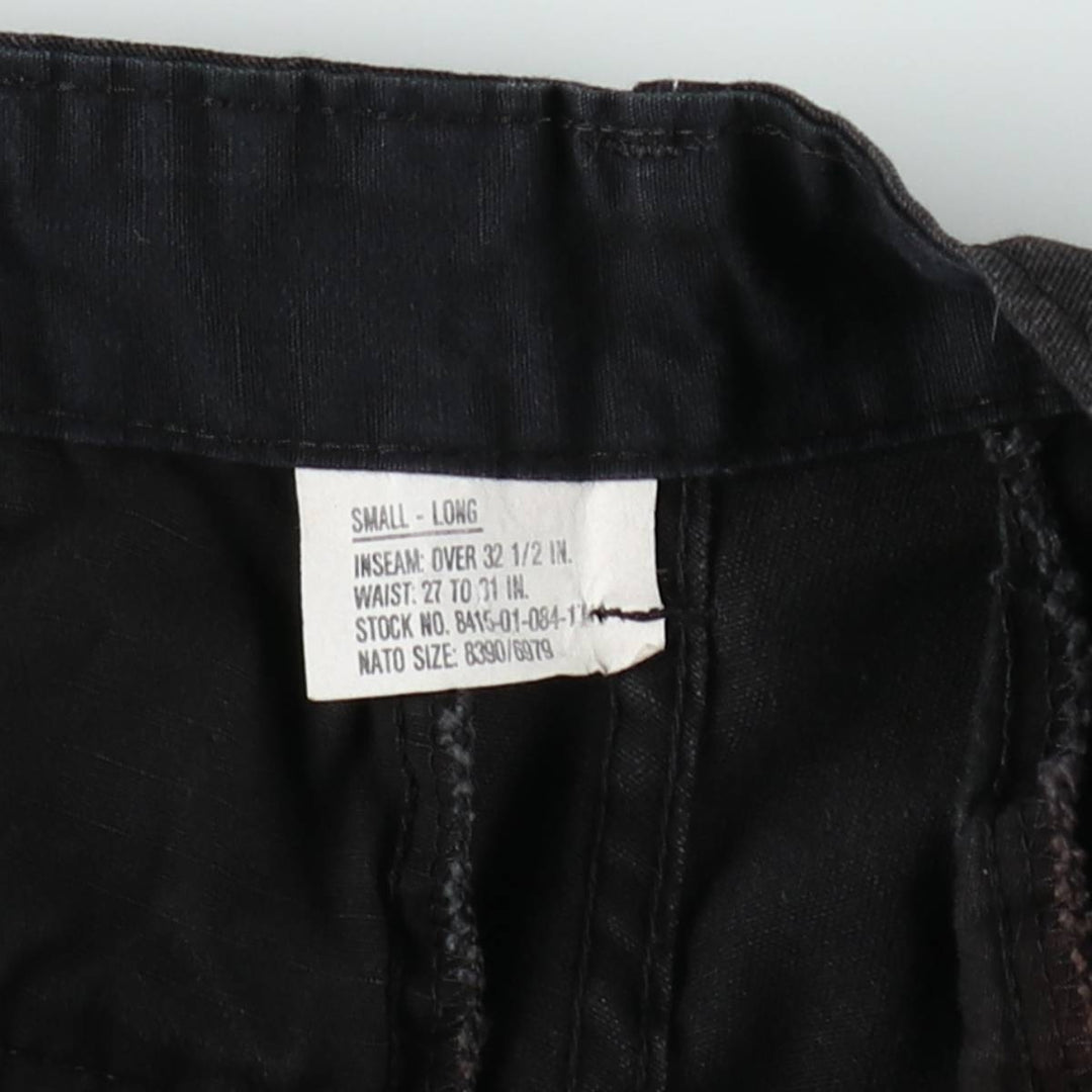 Civilian-made military cargo pants/combat pants, made in the USA, small-long size (equivalent to men's W30). cotton black type Vintage Second Hand