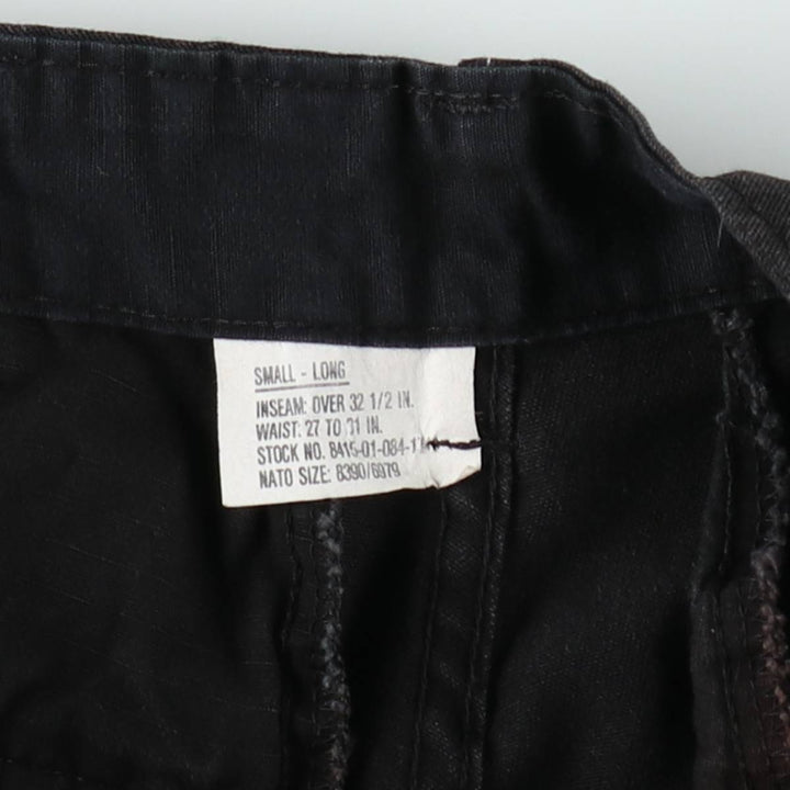 Civilian-made military cargo pants/combat pants, made in the USA, small-long size (equivalent to men's W30). cotton black type Vintage Second Hand