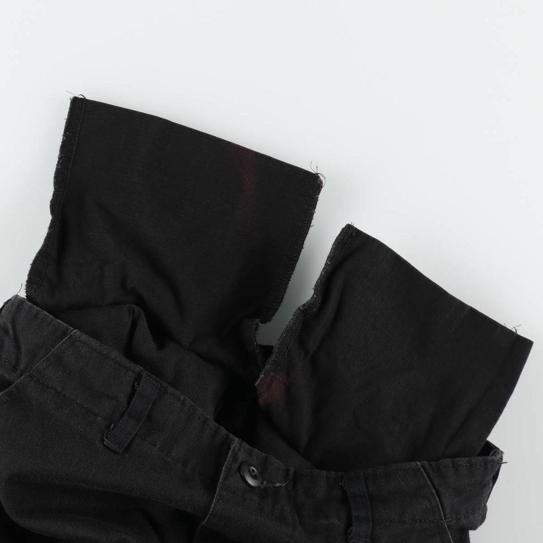 Civilian-made military cargo pants/combat pants, made in the USA, small-long size (equivalent to men's W30). cotton black type Vintage Second Hand