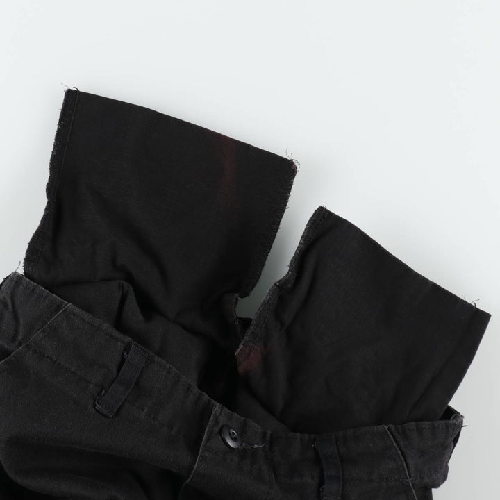 Civilian-made military cargo pants/combat pants, made in the USA, small-long size (equivalent to men's W30). cotton black type Vintage Second Hand