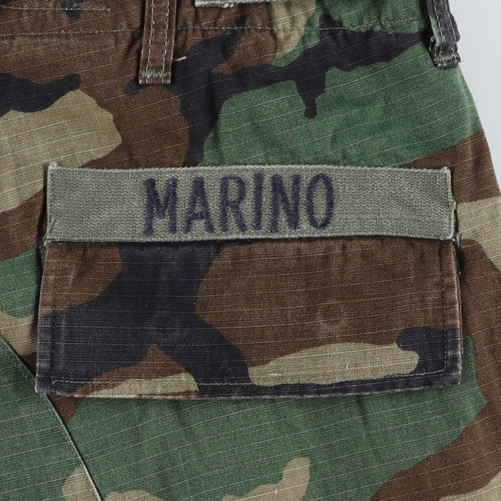 1990'S US Military Issue Woodland Camo Ripstop Military Cargo Pants Combat Pants Made in USA Small-Regular cotton Khaki type Vintage Second Hand