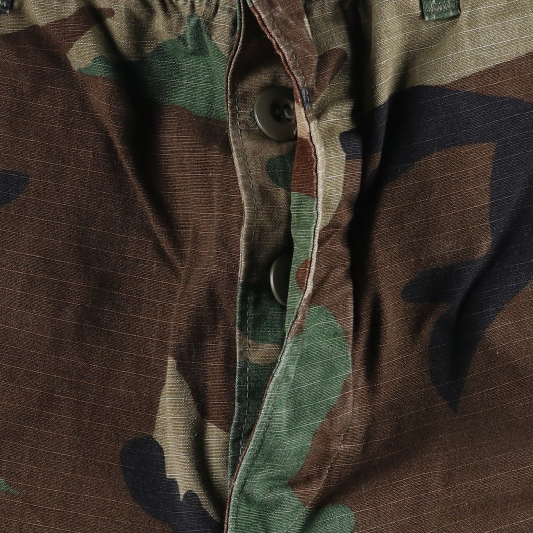 1990'S US Military Issue Woodland Camo Ripstop Military Cargo Pants Combat Pants Made in USA Small-Regular cotton Khaki type Vintage Second Hand