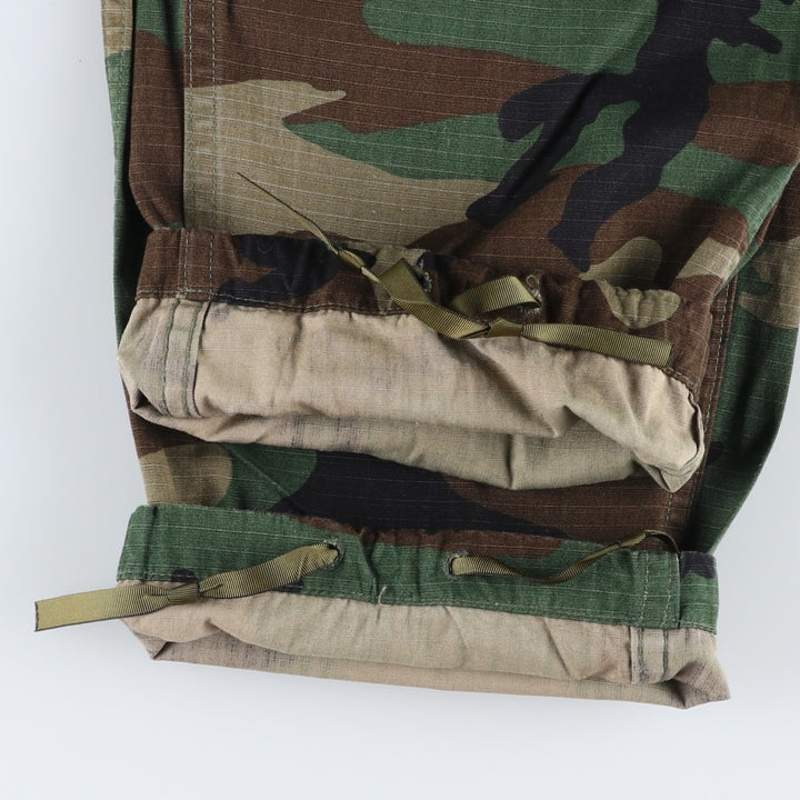 1990'S US Military Issue Woodland Camo Ripstop Military Cargo Pants Combat Pants Made in USA Small-Regular cotton Khaki type Vintage Second Hand