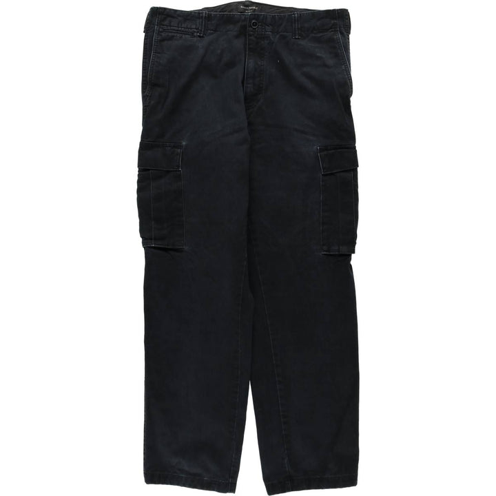 Banana Republic Relaxed Fit Military Cargo Pants, Men's Size W36 (approx.) cotton black type Vintage Second Hand