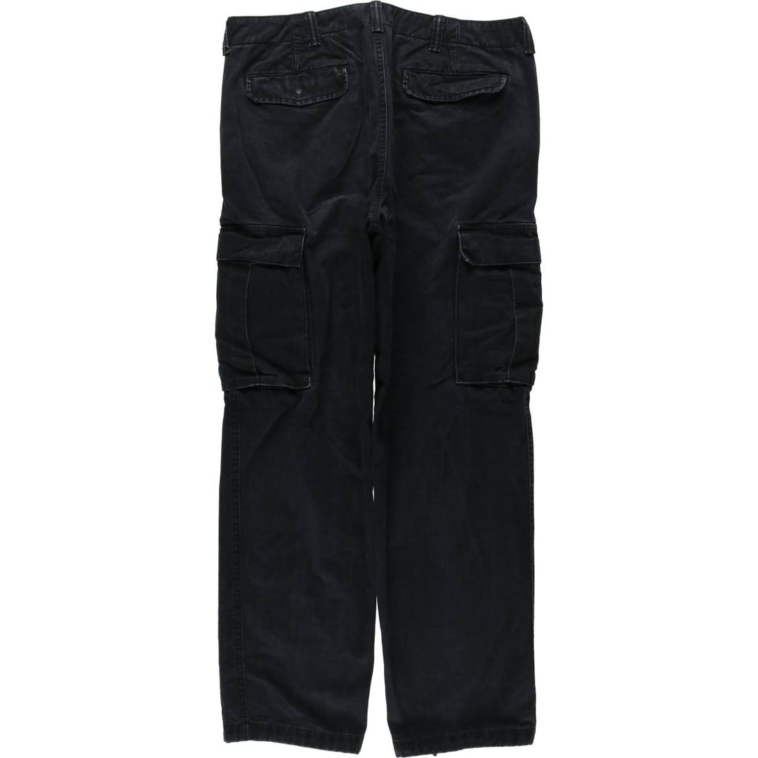 Banana Republic Relaxed Fit Military Cargo Pants, Men's Size W36 (approx.) cotton black type Vintage Second Hand