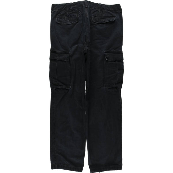 Banana Republic Relaxed Fit Military Cargo Pants, Men's Size W36 (approx.) cotton black type Vintage Second Hand