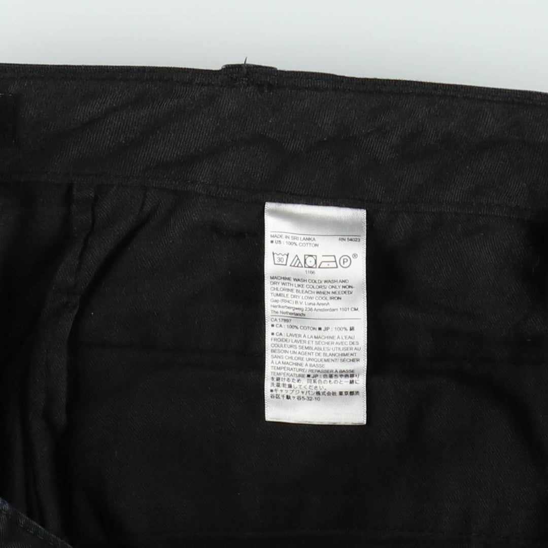 Banana Republic Relaxed Fit Military Cargo Pants, Men's Size W36 (approx.) cotton black type Vintage Second Hand