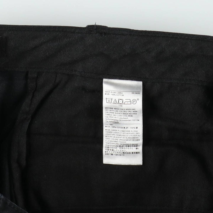 Banana Republic Relaxed Fit Military Cargo Pants, Men's Size W36 (approx.) cotton black type Vintage Second Hand