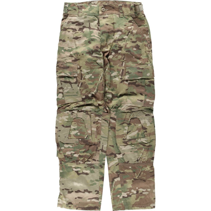 Genuine US military surplus Multicam camouflage pattern cargo pants/combat pants, made in USA, small-short (equivalent to men's size S). Nylon Khaki type Vintage Second Hand