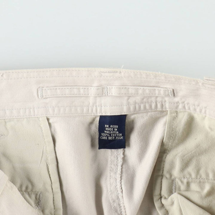 Ralph Lauren POLO SPORT herringbone military cargo pants, men's size W34 (approx.) cotton Beige type Vintage Second Hand
